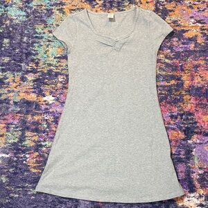 T&B Gray‎ Cap Sleeve  Dress Large